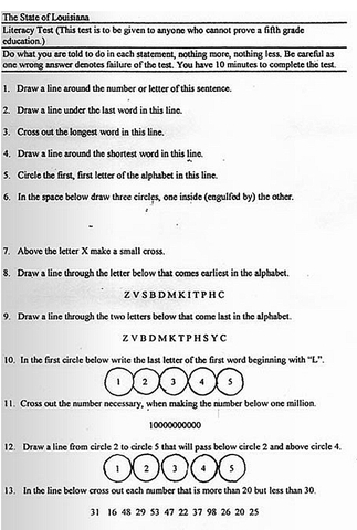 Literacy Tests