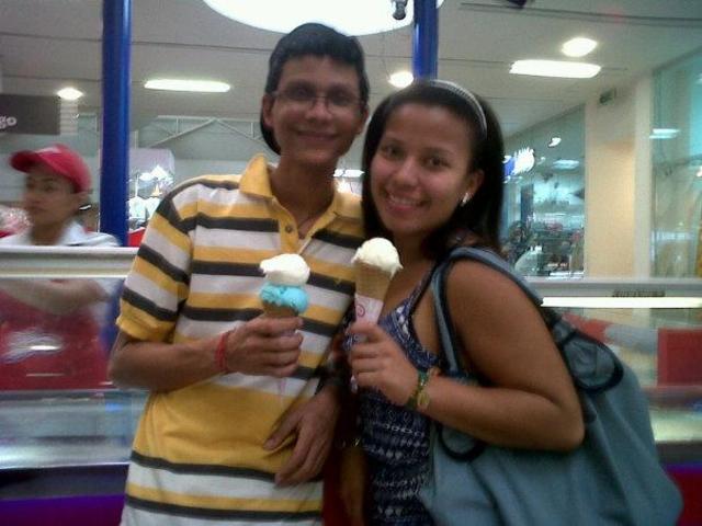 Comiendo helado con la prima