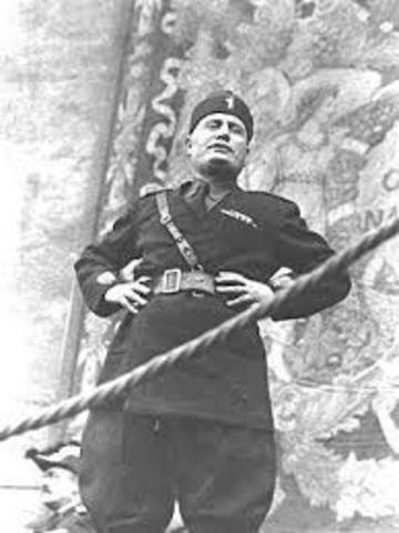 Mussolini takes over Italy