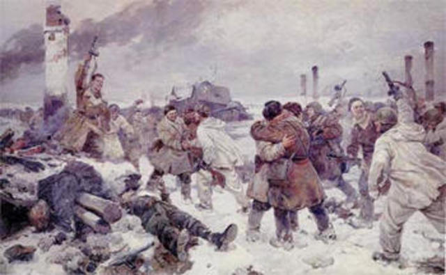 Прорыв блокады. Соединение Ленинградского и Волоховского фронтов