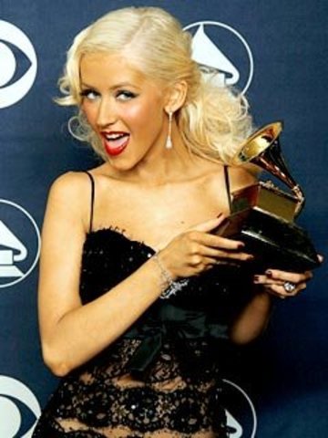Christina Aguilera won a Grammy