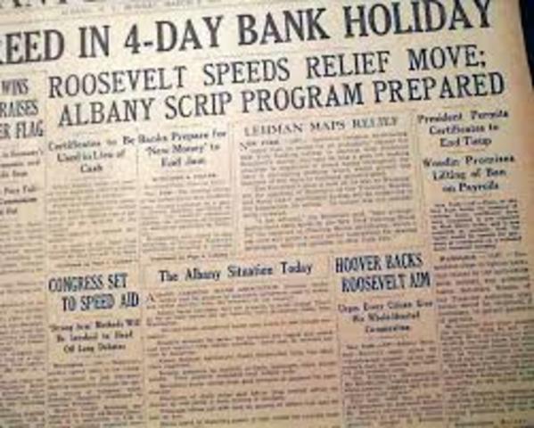 Roosevelt’s Bank Holiday