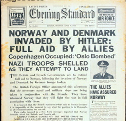 Germany Invades Normandy and Denmark
