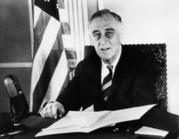 FDR becomes president of the us