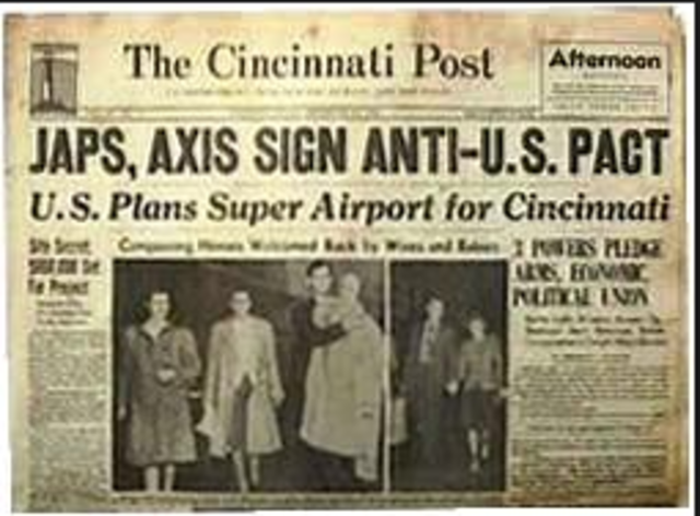 Germany signs Alliance with Japan and Italy