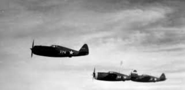 First all-American air attack in Europe