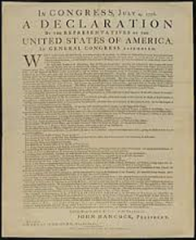 The declaration of independence