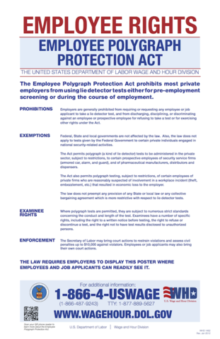 EMPLOYEE POLYGRAPH PROTECTION ACT