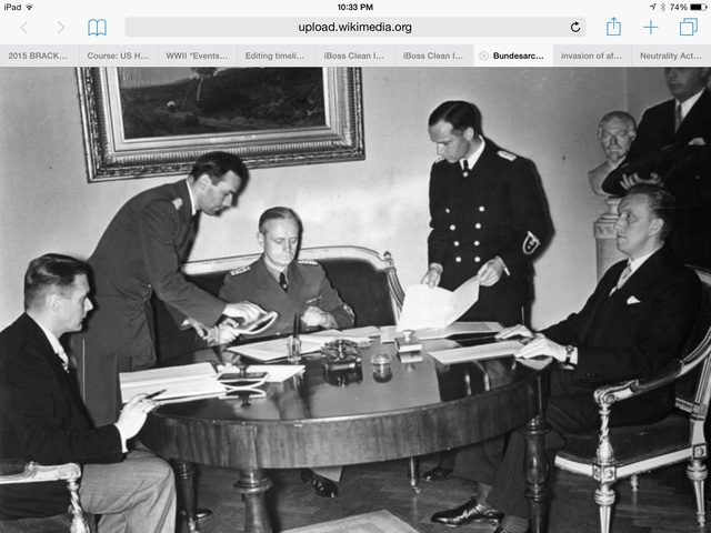 Signing of the Non-Aggression Pac