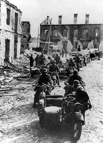 Blitzkrieg attack on Poland