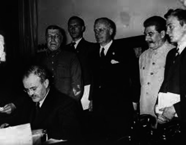Signing of the Non-Aggression Pact (Germany and U.S.S.R.)