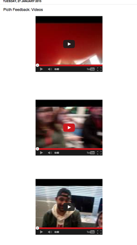 Production: Pitch Feedback