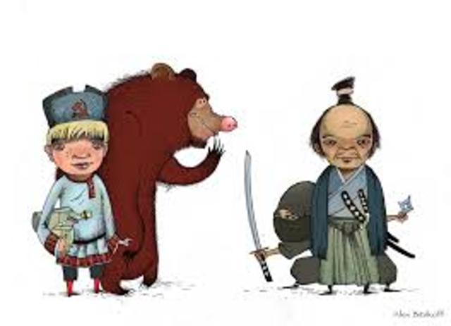 Russia and Japan FIght