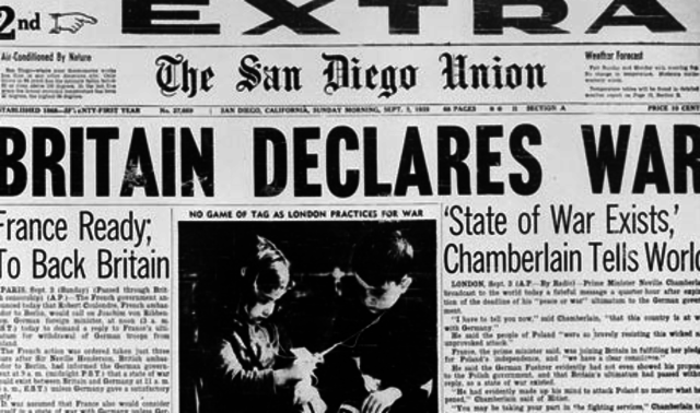 Britain and France Declare War