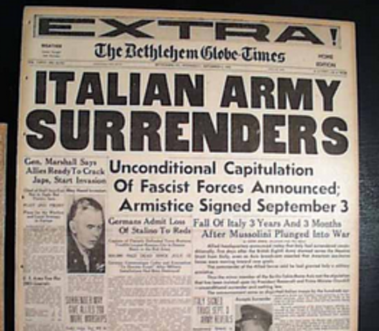 Italy Surrenders