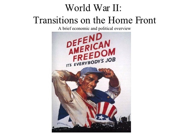 Transition of the US home front to War production