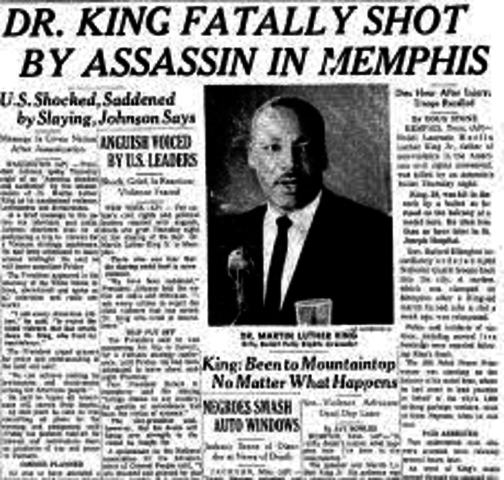 assassination of martin luther king