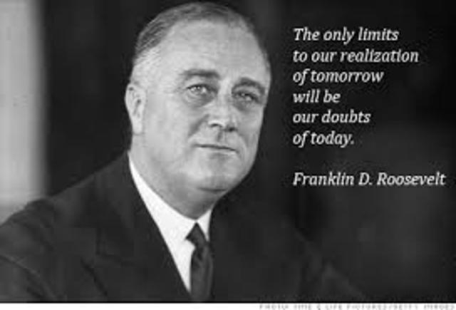 President Roosevelt visits city,tours republic aviation,sees shipyard and ordinance by train.