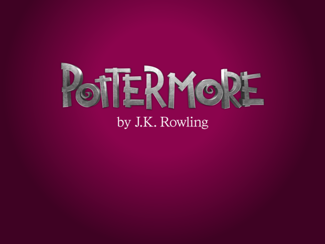 Open of the website POTTERMORE.