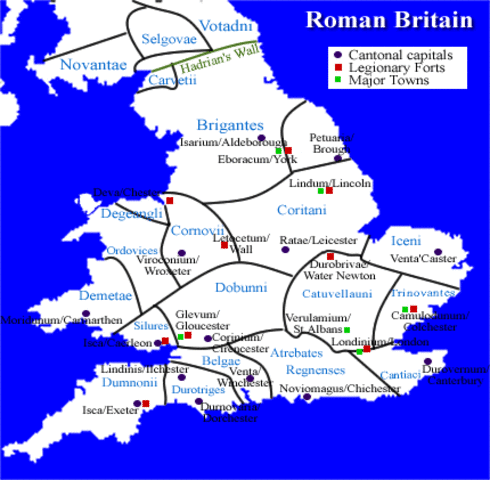 Map- Roman Britain