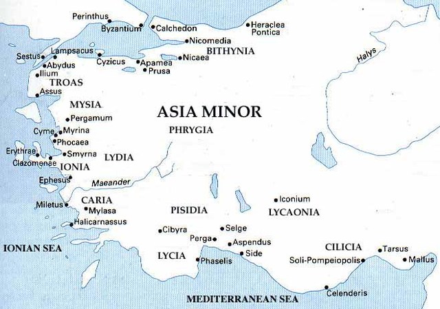 The Persians conquer Greek city-states in Asia Minor (545 BCE)