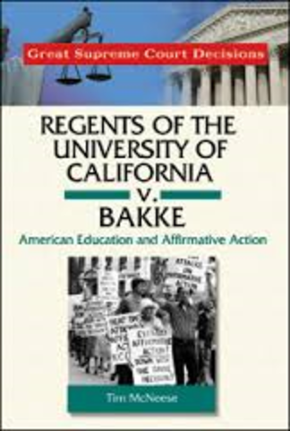Regents of Univ. of CA v. Bakke