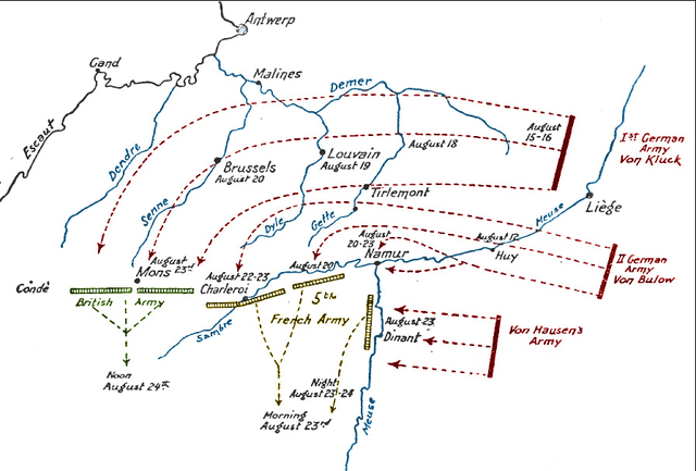 The German invasion of Belgium