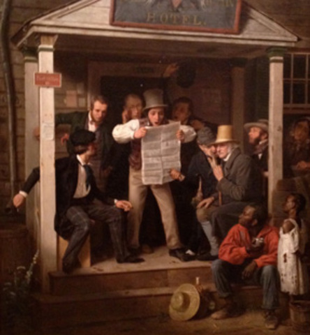 Richard Caton Woodville produces War News From Mexico