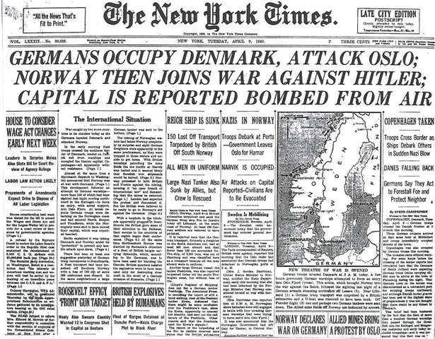 Hitler invaded Norway