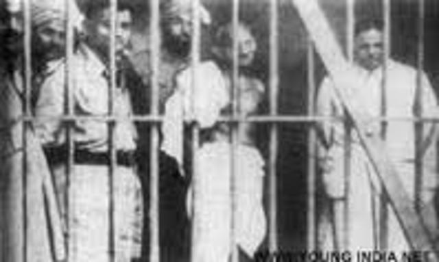 Arrested for writing three articles in Young India