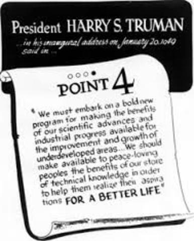 Truman proposes Point Four Program
