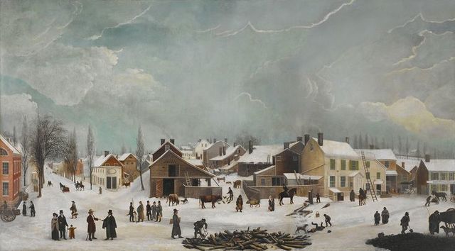 Winter Scene in Brooklyn- Francis Guy