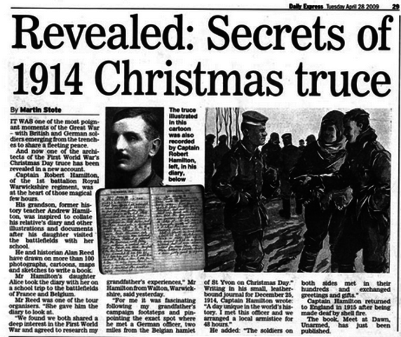 The unofficial Christmas Truce is declared