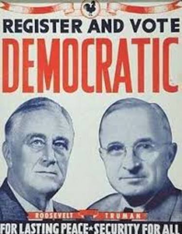 FDR elected to second presidential term