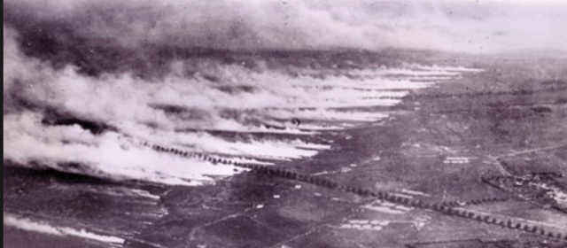 British use gas in battle
