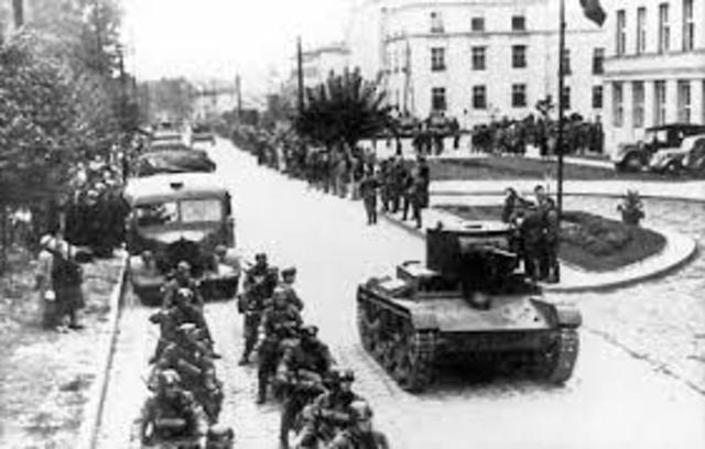 Soviets invades Poland