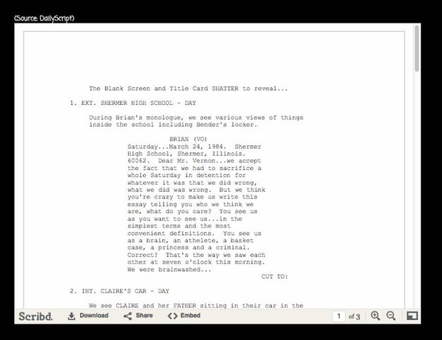 Script for Title Sequence Remake