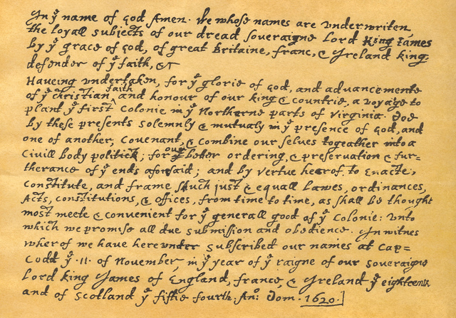 Mayflower Compact written