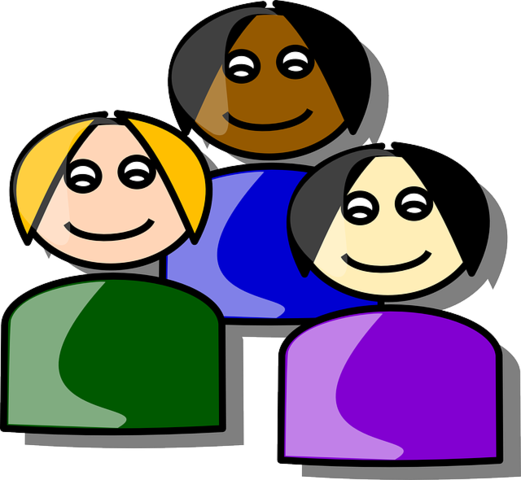 Organización por grupos.