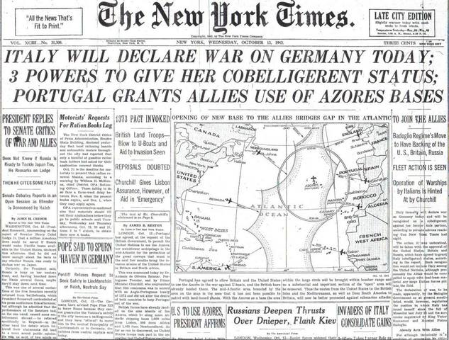 Italy Declares War on Italy