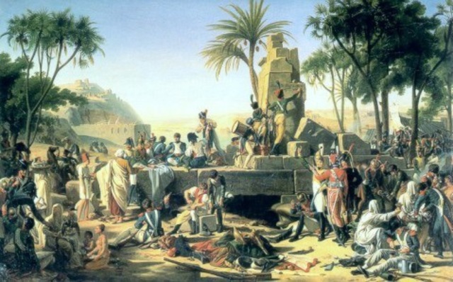 Napoleon’s army discovers the Rosetta Stone