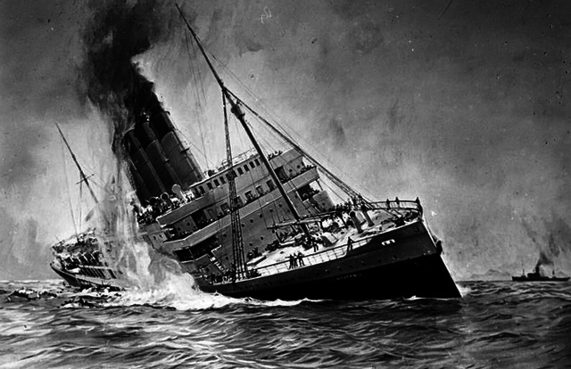 Lusitania Sinks