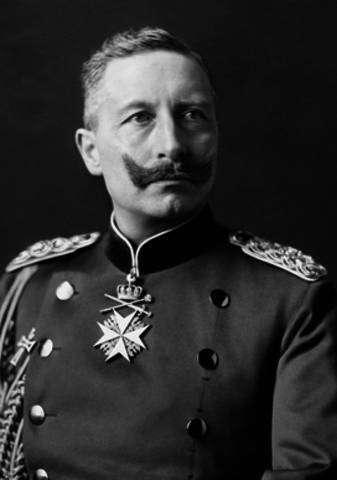 German Kaiser Wilhelm II abdicates and flees Germany