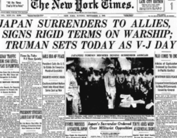 Japan Surendered