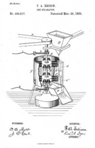 Thomas Edison magnetic Iron Ore separator