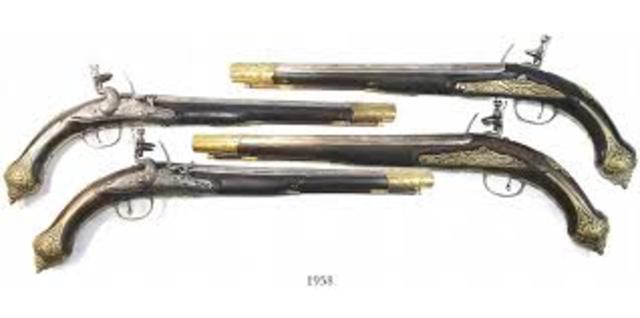 Pistols in the 1700's