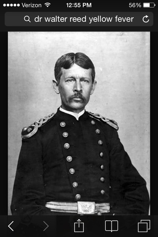 A commission that included Dr. Walter Reed began the fight against the deadly disease yellow fever. Walter Reed (1851-1902), U.S. Army doctor, went to Cuba and verified that yellow fever was caused by a mosquito.