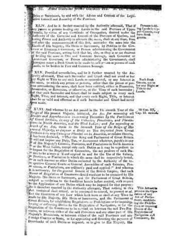 The Constitutional Act of 1791