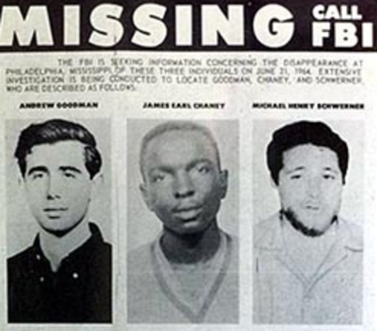 Freedom Summer Volunteers Disappear