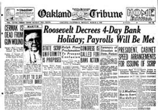 Roosevelt’s Bank Holiday